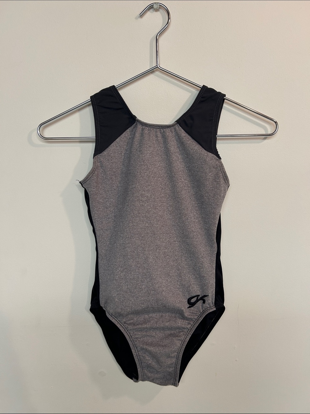 GK Gray and Black Athletic One-Piece Bodysuit